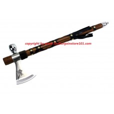 The 18" Fighting Indian Warrior Tomahawk Axe Hatchet Smoking Tobacco Peace Pipe