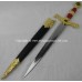 Brand New In Factory Box 22" Red Sword of King Solomon Medieval Historical Dagger Ceremonial & Scabbard