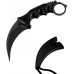 Black Karambit Knife Stainless Steel Fixed Blade Tactical Knife with Sheath and Cord Knife CSGO for Hunting Camping and Field Survival