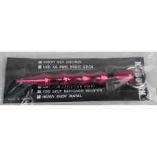 New Pink Red 5.5" Pointed Kubotan Kubaton Yawara Pocket Stick Self Defense Key chain