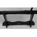 Premium Single Tier Sword Katana Shelf Stand Piano Black Glossy Finish W/ Velvet