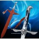 From A Video Game Assassins Creed Altair Majestic Medieval Sword Leather Baldric
