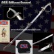Full Size 39" Civil War CSA Confederate Cavalry Officer Sword Saber Chrome C.S.A & Hat