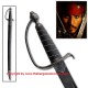 Pirates of the Caribbean Captain Jack Sparrow of the Deep Blue Sea Pirate Cutlass Swashbuckler Black Skull Corsair Sword with Wooden Sheath