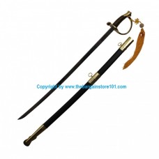 Full Size 39" Civil War CSA Confederate Cavalry Officer Sword Saber Gold C.S.A